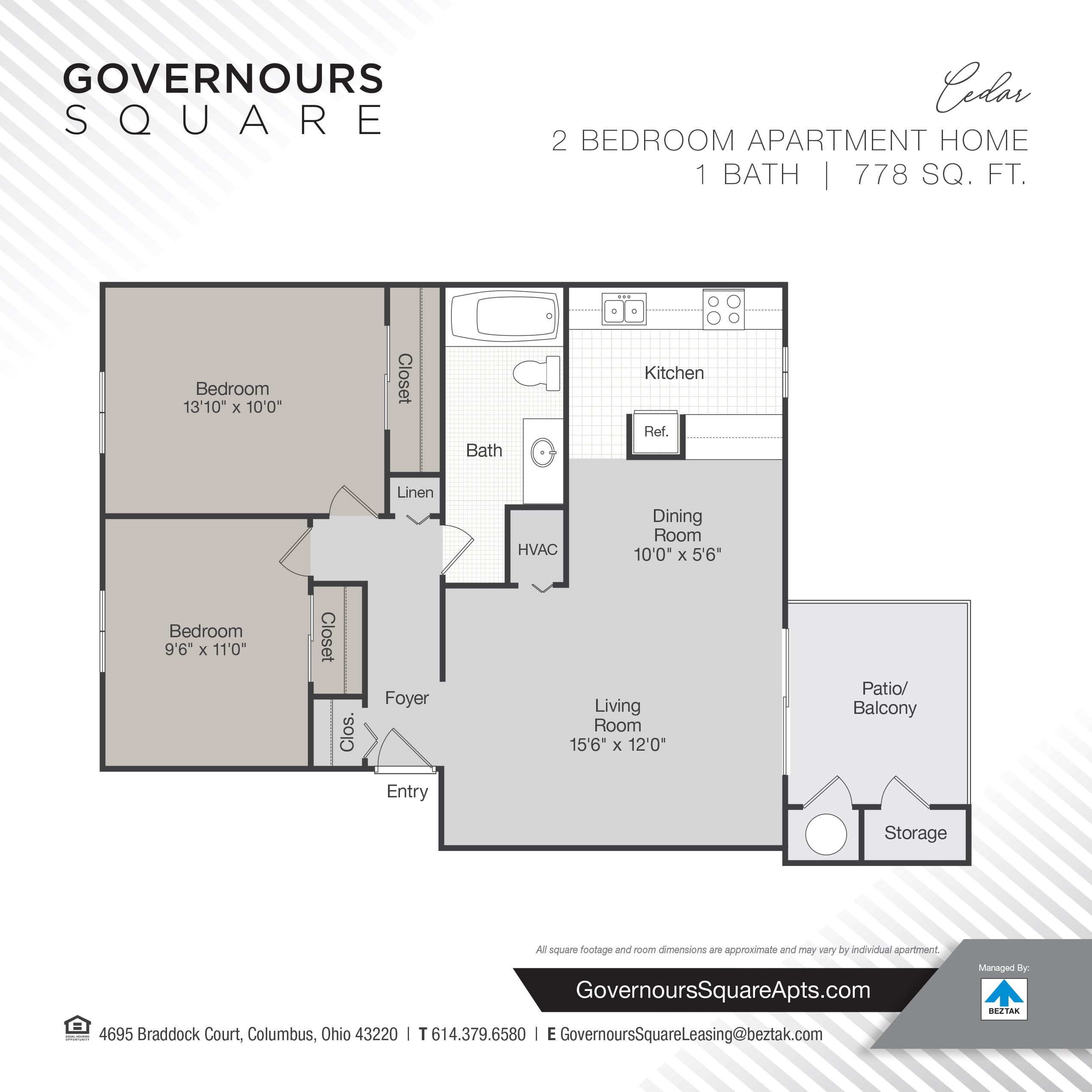 Cedar floor plan